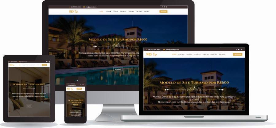 Modelo de Site Turismo Pronto